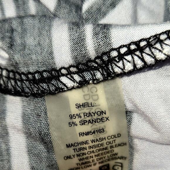 Calvin Klein 4 Black White Long Women's Sleeveless Sun Dress Miss Size Small S - Picture 5 of 7